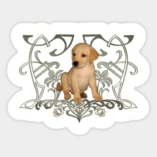 Cute little puppy Sticker